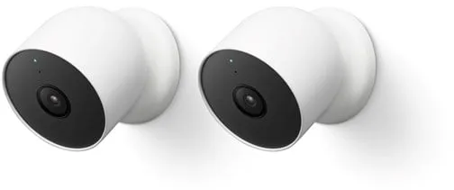 Google Nest Cam - Kabellose Sicherheitskamera für den Innen-/Außenbereich (2er-Pack)
